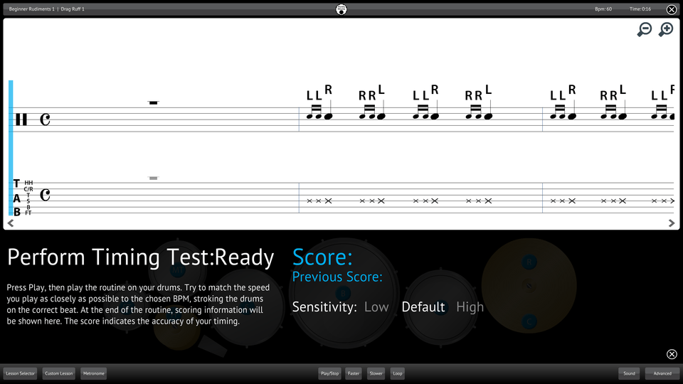 Purely Drums Screenshot Perform Testing Ability